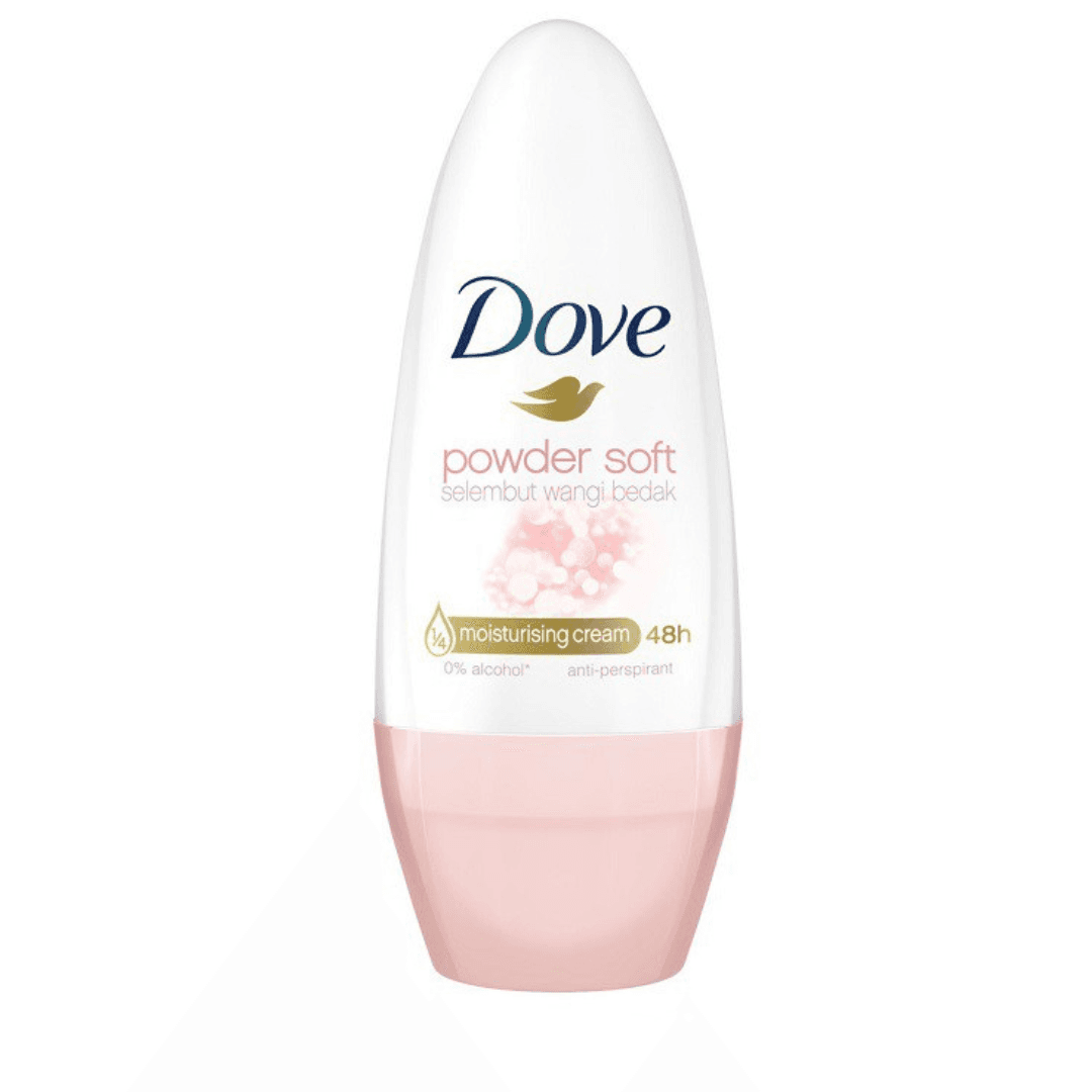 Dove Deodorant Roll-On Powder Soft 40ml Pack of 6