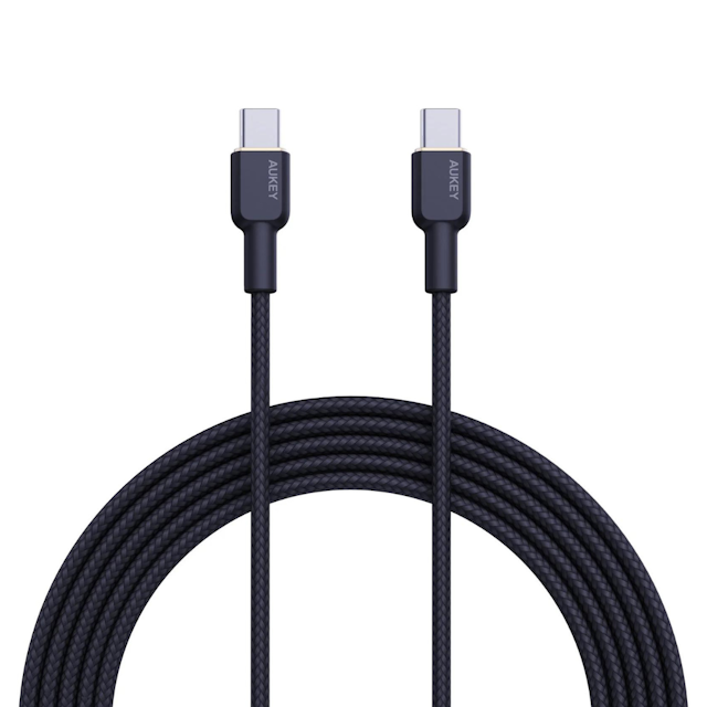 AUKEY CB-NCC2 Nylon Braided USB C to C Cable 1.8m