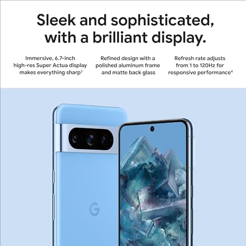 Google Pixel 8 Pro - Unlocked Android Smartphone with Telephoto Lens and Super Actual Display