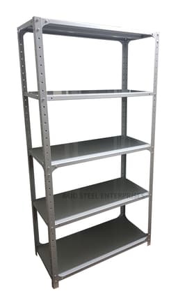 MJD Steel Shelving Rack – 7 Adjustable Shelves, Heavy-Duty Storage, Dark Gray