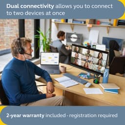 Jabra Evolve2 50 Wired Stereo Headset AirComfort Technology, Noise-Cancelling Mics & Active Noise Cancellation - MS Teams Certified, Works with All Other Platforms - Black