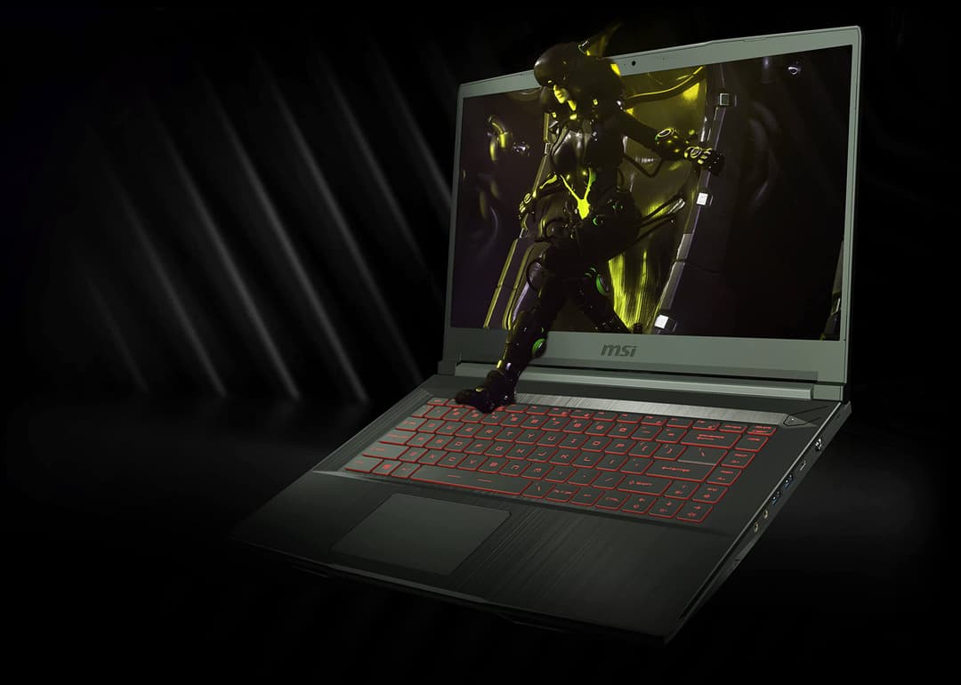 MSI 2022 Newest GF63 Thin Gaming 15 Laptop, 15.6" FHD IPS Display, 10th Gen Intel i5-10300H, Win10, HDMI Cable