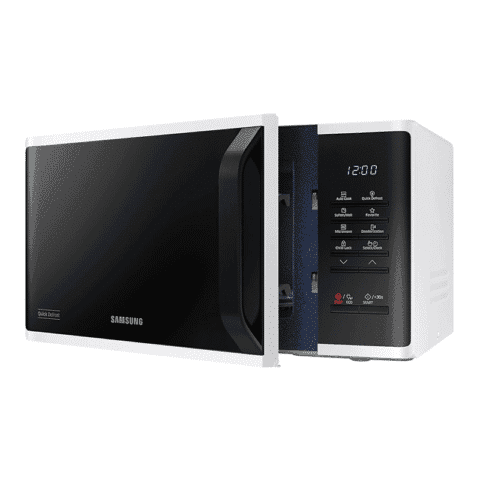 Samsung MS23K3513AW 23L Solo Microwave Oven with Ceramic Enamel Cavity and Triple Distribution