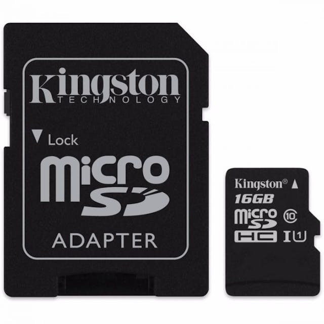 Kingston 16gb Micro SD Card with Adapter