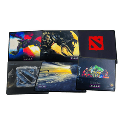 Allan Superstore 24x20cm Rubber Base Stitched Gaming Mouse Pad l 2mm Thick, Random Design