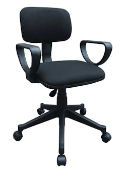 Cubix Lowback Fabric Swivel Task Office Chair with Armrest