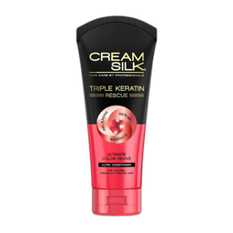 Cream Silk Triple Keratin Rescue Ultimate Color Revive Ultra Conditioner I Premium Hair Restoration
