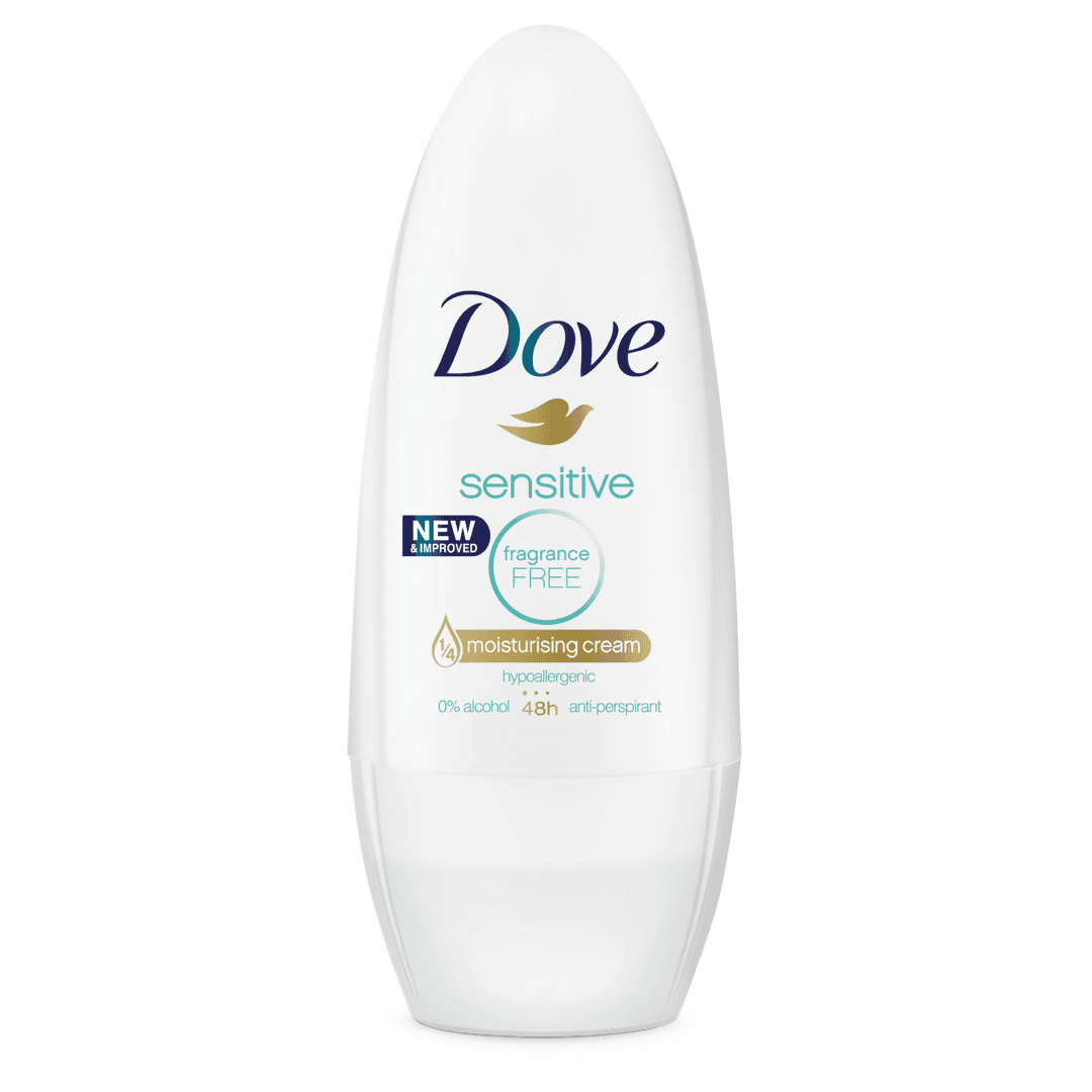 Dove Deodorant Roll-On Sensitive 40ml Pack of 6