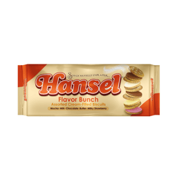 Rebisco Hansel Flavor Bunch I Premium Cream-Filled Sandwich Cookies Multi-Pack (10 x 31g)