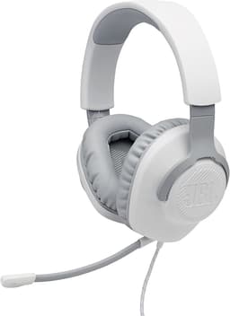 JBL Quantum 100 White Wired Over-Ear Gaming Headset