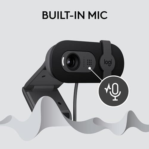 Logitech Brio 101 Full HD Webcam Made for Meetings and Works for Streaming