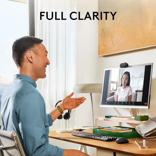 Logitech Brio 101 Full HD Webcam Made for Meetings and Works for Streaming