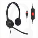 Inbertec 815DM Smart AI Noise Cancellation Headset – Dual Mic, USB, HD Audio, Business Use