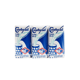 Cowhead Pure Milk | 200ml Cartons | 3 Pack Bundle, Protein Source, Fresh Dairy Quality