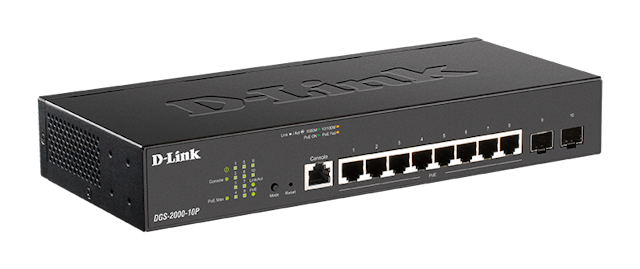 D-Link 10-Port Gigabit Managed Switches DGS-2000-10P