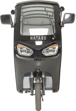 HATASU HERO Three Wheeler Ebike with 48V32AH Rechargeable Battery & Leather Roof Cover