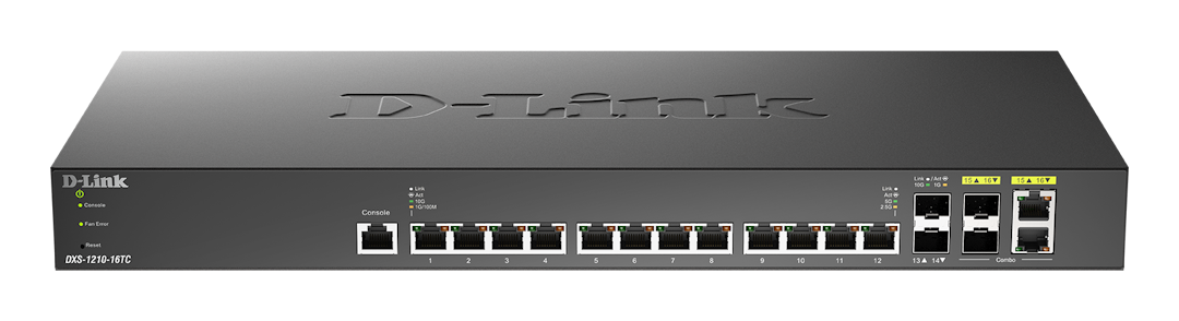 D-Link 10 Gigabit SFP+ Smart Switch DXS-1210-16TC