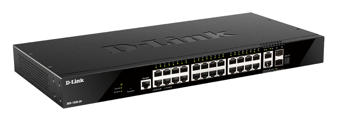 D-Link 28-Port Managed Smart Switch with PoE DGS-1520-28