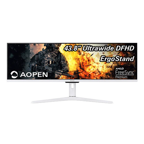 AOPEN Fire Legend 43XV1C PWMIIPHX 43.8 Ultrawide DFHD IPS Gaming Monitor (White)