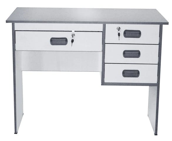 Cubix Office Computer Desk with Center and Three Side Drawers, 1 x 0.6 m, CNCI 105C