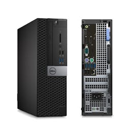 Dell Optiplex SFF Package i5-7th Gen 8GB 256GB SSD Windows 10 Pro 3050/5050/7050 Desktop + Dual Nvision 19" Monitors + Keyboard & Mouse