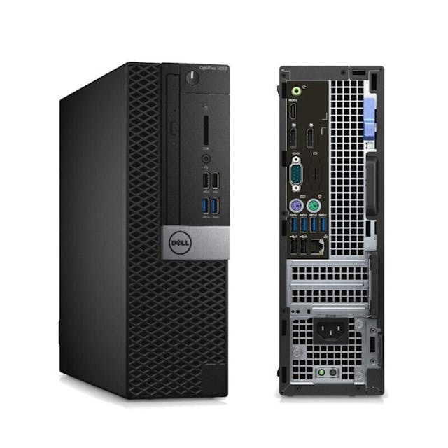 Dell Optiplex SFF Package i5-7th Gen 8GB 256GB SSD Windows 10 Pro 3050/5050/7050 Desktop + Dual Nvision 19" Monitors + Keyboard & Mouse