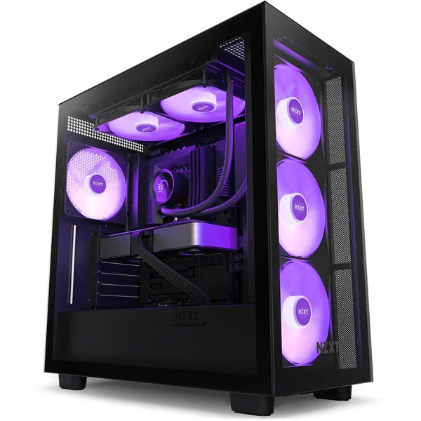 NZXT Kraken 280 RGB 280mm AIO Liquid Cooler with LCD Display and RGB Fans Black RL-KR280-B1