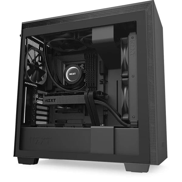 NZXT H710 Mid-Tower Case with Tempered Glass Matte Black CA-H710B-B1