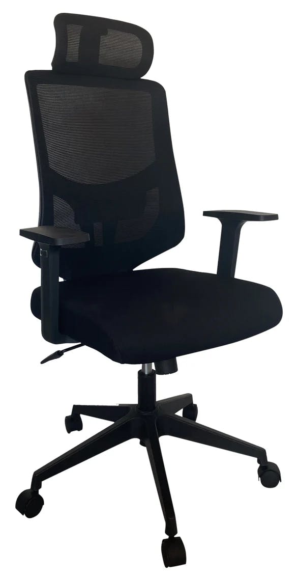 Cubix Highback Black Mesh Ergonomic Chair, NX 2302 without headrest