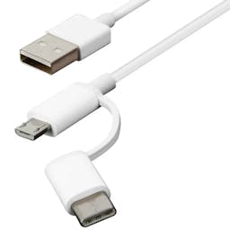 Xiaomi MI 2-in-1 USB Cable (Micro USB To Type C) 100CM SJX02ZM-100