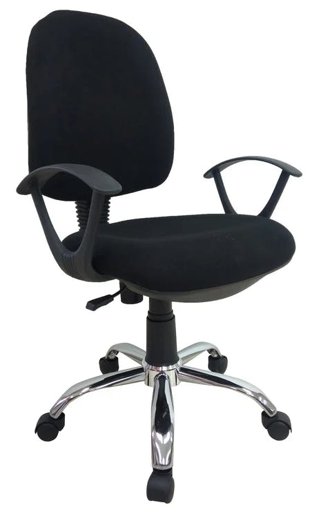 Cubix Midback Fabric Swivel Task Office Chair with Armrest, JGY 020GAC