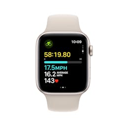 Apple Watch SE GPS 44mm Starlight Aluminum Case with Starlight Sport Band - S/M