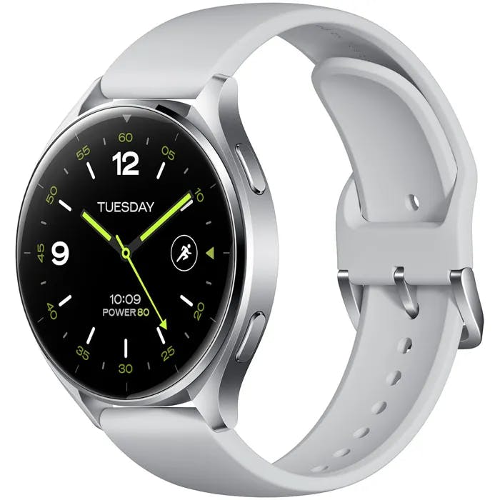 Xiaomi Watch 2 Silver Case with Gray TPU Strap