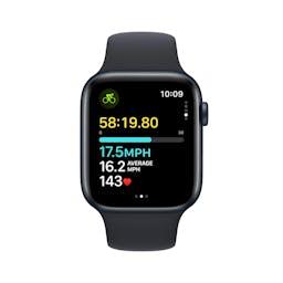 Apple Watch SE GPS 44mm Midnight Aluminum Case with Midnight Sport Band - S/M
