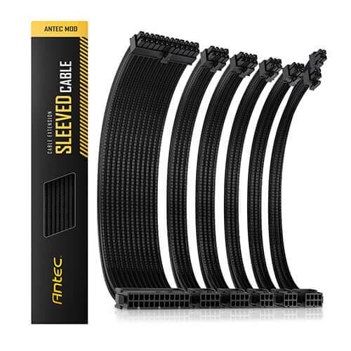 Antec Premium Sleeved Extension Cable Kit 300m (Black)