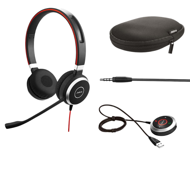 Jabra Evolve 40 Professional Wired Headset Stereo / Mono (Black)