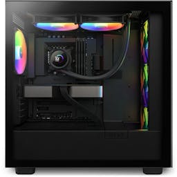 NZXT Kraken 280 RGB 280mm AIO Liquid Cooler with LCD Display and RGB Fans Black RL-KR280-B1