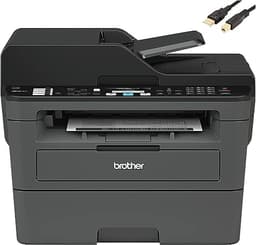 Brother MFC L26 Series Compact Monochrome All-in-One Laser Printer, Automatic Duplex Printing, 250 Sheets, Wireless, Mobile Printing, with MTC Printer Cable