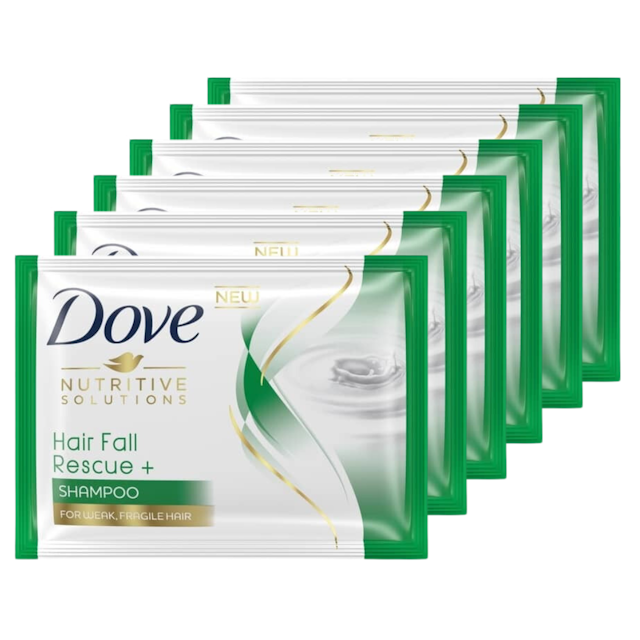 Dove Keratin Tri-Silk Serum Hairfall Rescue Plus Shampoo 10ml | 6pcs