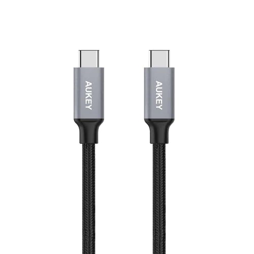 AUKEY CB-CD5 1M USB C To USB C Quick Charge 3.0 Durable Braided Nylon Cable