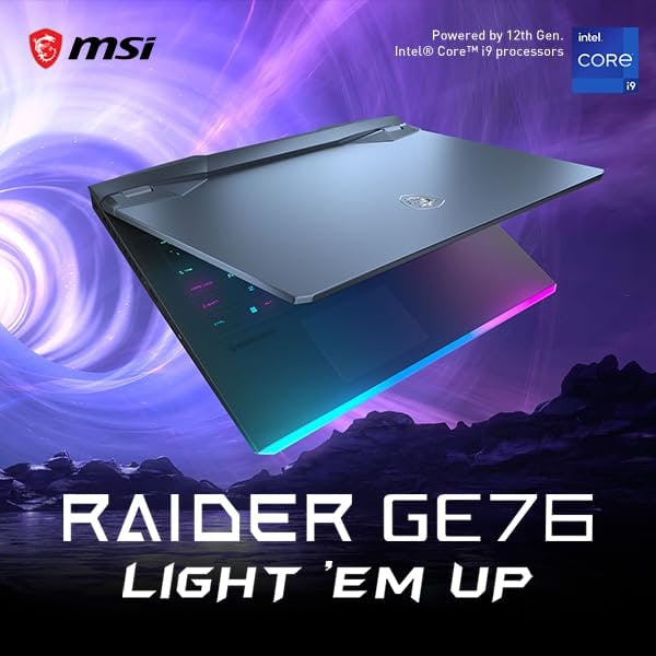 MSI Raider GE68HX Gaming Laptop: Intel Core i9-13950HX, GeForce RTX 4060, 16" 240Hz QHD+ Display,32GB DDR5, 1TB NVMe SSD, Thunderbolt 4, Cooler Boost 5, Win 11 Pro: Black