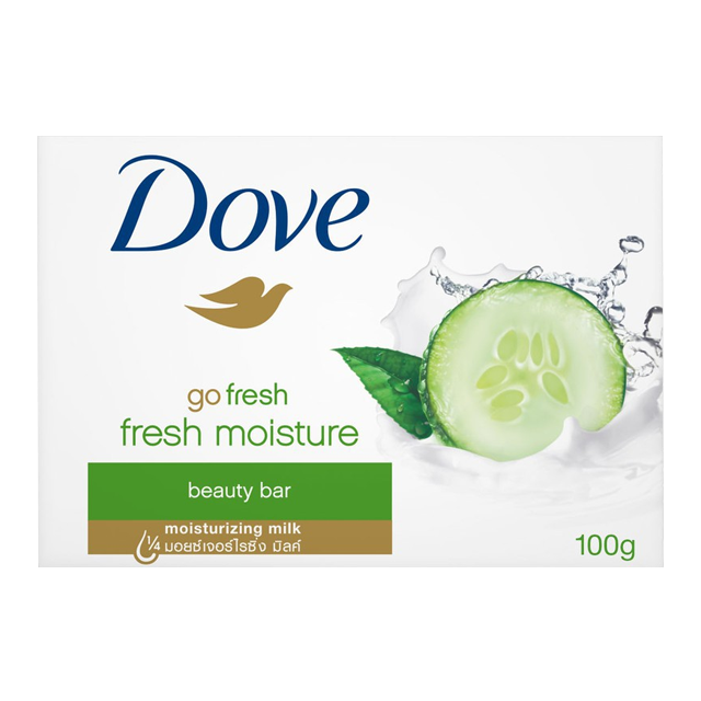 Dove GoFresh Fresh Moisture Moisturizing Milk Beauty Bar Soap 100g