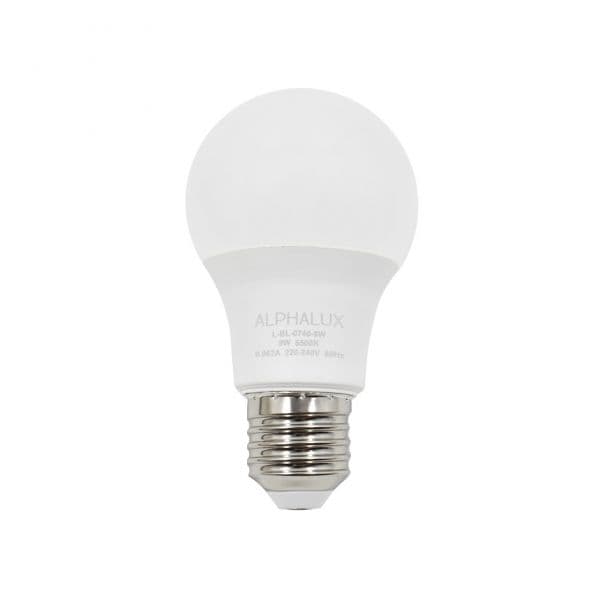 Alphalux 9W Daylight 6500K WM L-BL-0840 Led Motion Sensor Light Bulb E27 A60 I Smart Auto Light