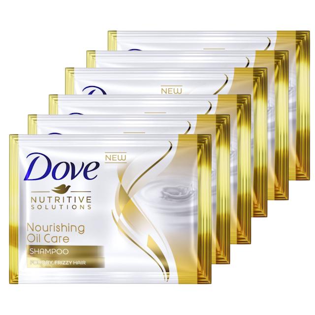 Dove Keratin Tri-Silk Serum Nourishing Oil Care Shampoo 10ml | 6pcs