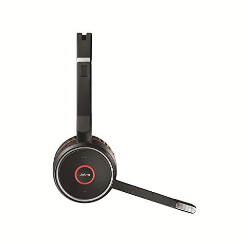 Jabra Evolve 75 UC | Wireless Bluetooth Headset, Active Noise Cancellation, 18-Hour Battery, USB Adapter