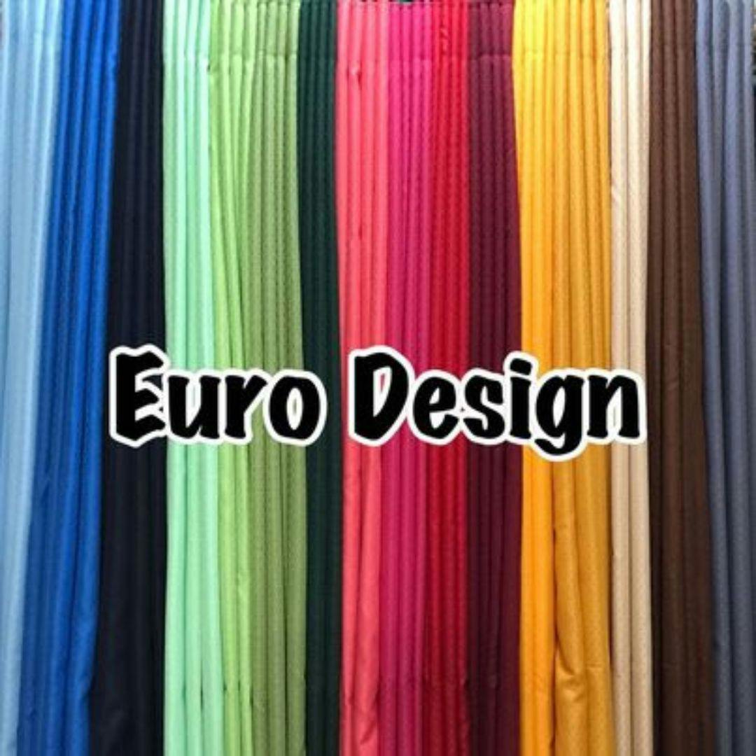 DE Curtains - 6ft Euro 3-in-1 Set Ring Curtains - Thai Silk Fabric