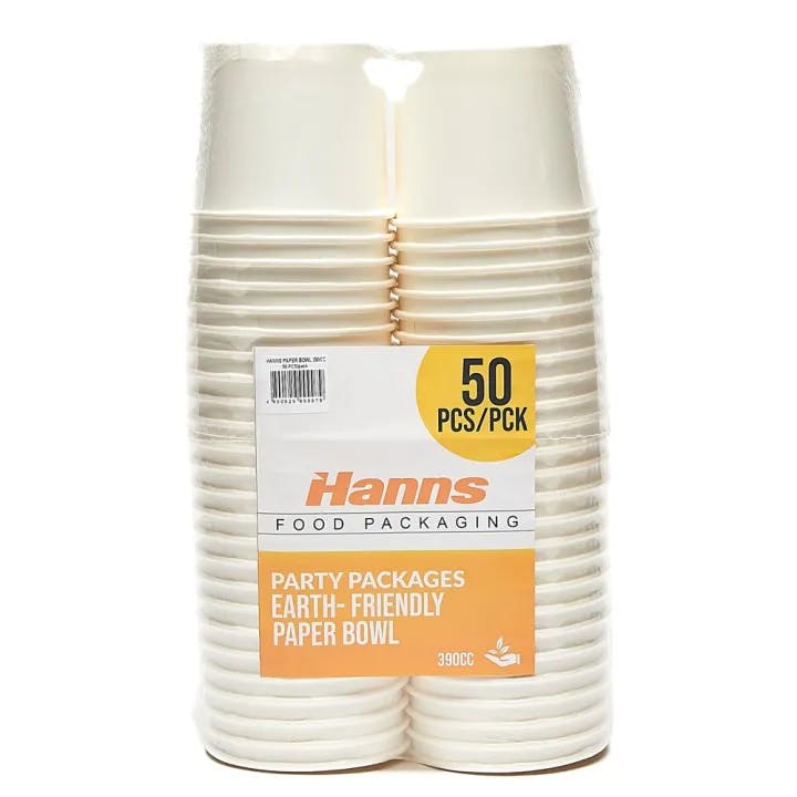 Hanns 13oz Paper Bowls (50/Pack)