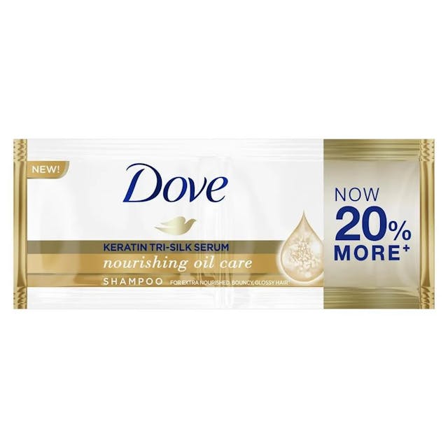 Dove Keratin Tri-Silk Serum Nourishing Oil Care Shampoo 12ml