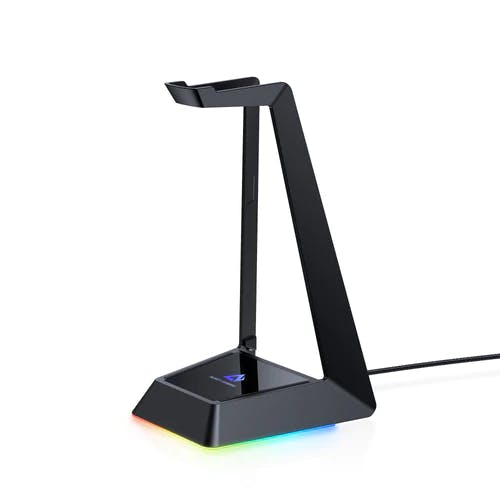 AUKEY GH-S8 RGB Gaming Headset Stand with 3 USB Ports | Black