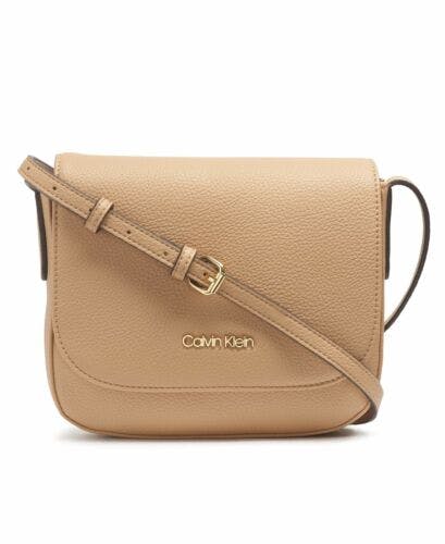 Calvin Klein Rachel Vegan Leather Small Flap Crossbody Bag
